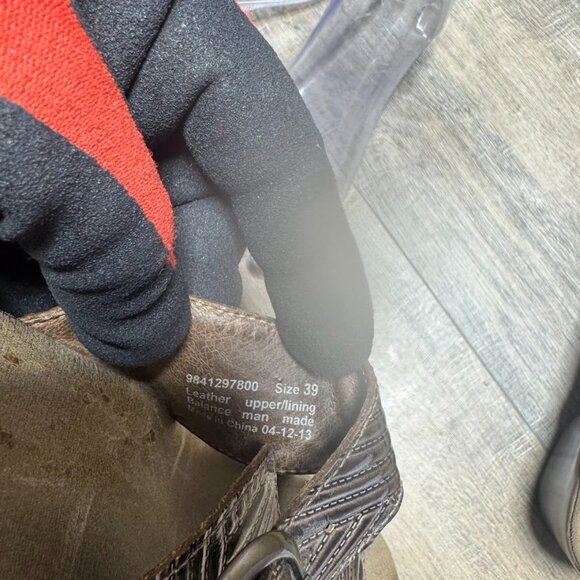 Dansko Sophie Double Strap Brown Metallic Leather Sandals Women's Size EU 39 - Picture 5 of 7